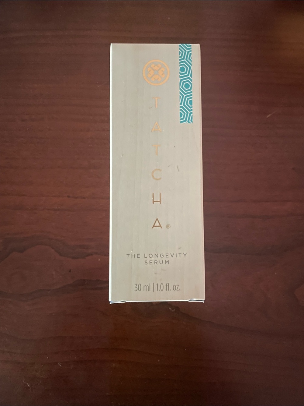 Tatcha The Longevity Serum- Cream & Teal Accents